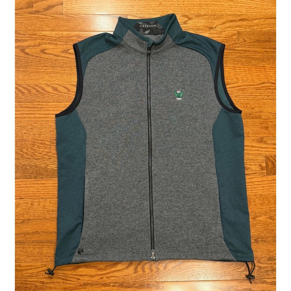 Garden City Golf Club Greyson Sequoia Luxe Vest Mens Large Wool Hybrid Stretch